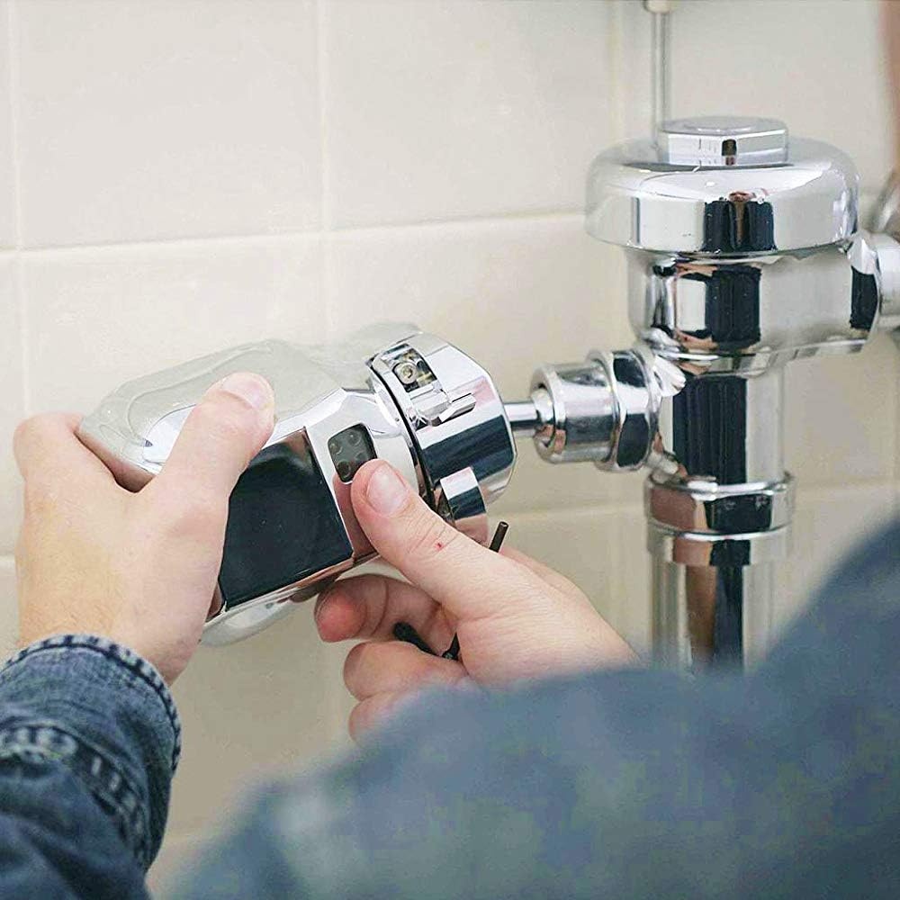 image:imageRubbermaid Commercial AutoFlush Urinal Flush Valve Chrome LongLasting Touchless Flush Sensor