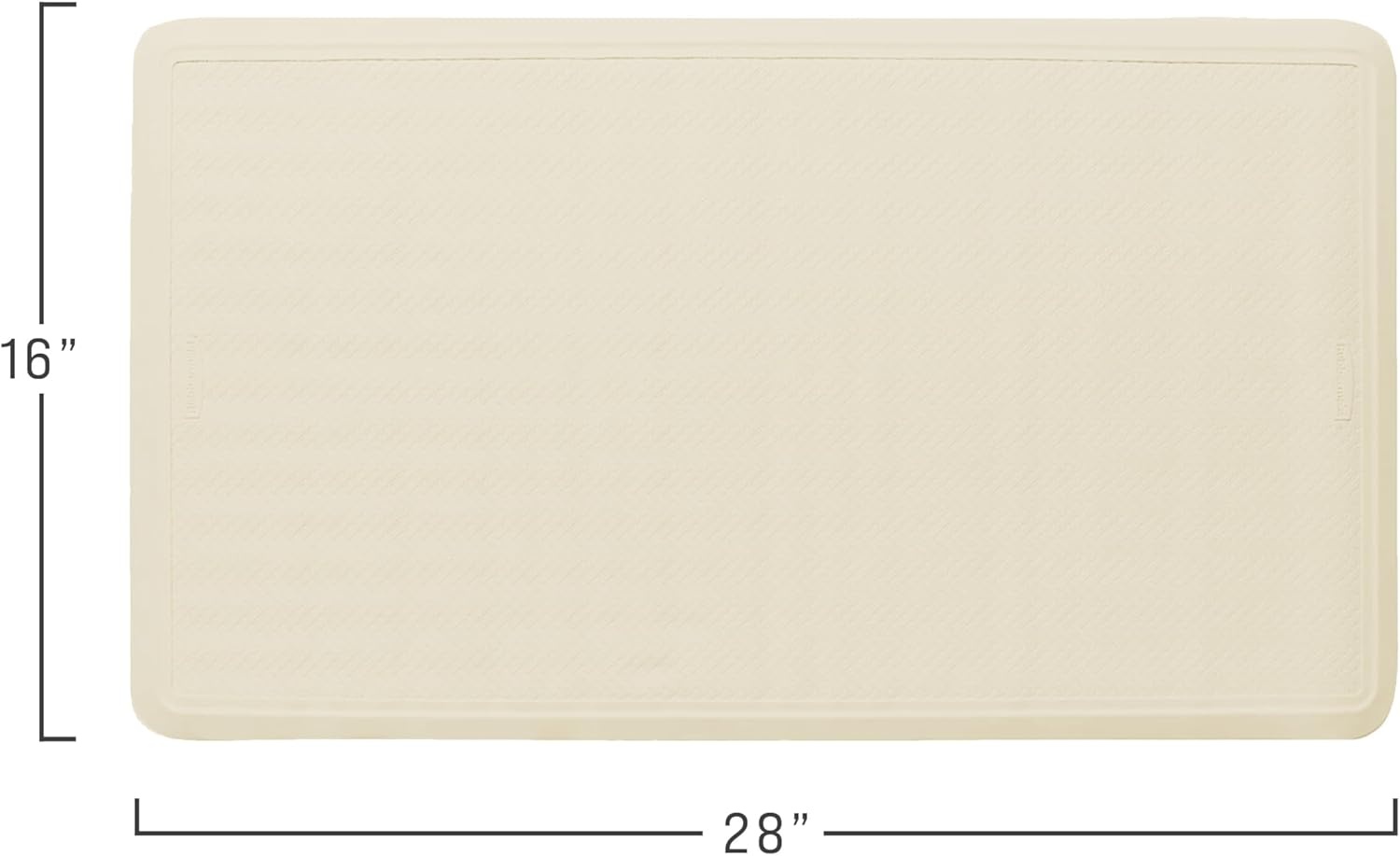 image:imageRubbermaid Commercial Products SaftiGrip Bath Mat Medium White SuctionBacked NonSlip for CommercialResidential Use for Shower StallBathtubBathroomLarge