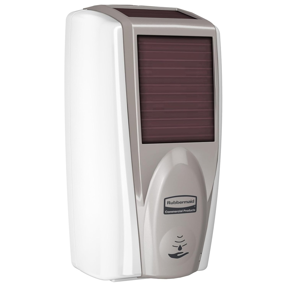image:imageRubbermaid Commercial Products AutoFoam LumeCel Hand Soap amp Sanitizer Dispenser BlackChrome Battery Free Powered by Indoor Light Touchless Wall Mount for Restrooms in OfficesHotelsWhiteGray Pearl