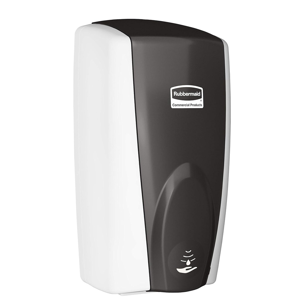 image:imageRubbermaid Commercial Products AutoFoam LumeCel Hand Soap amp Sanitizer Dispenser BlackChrome Battery Free Powered by Indoor Light Touchless Wall Mount for Restrooms in OfficesHotelsWhiteBlack Pearl