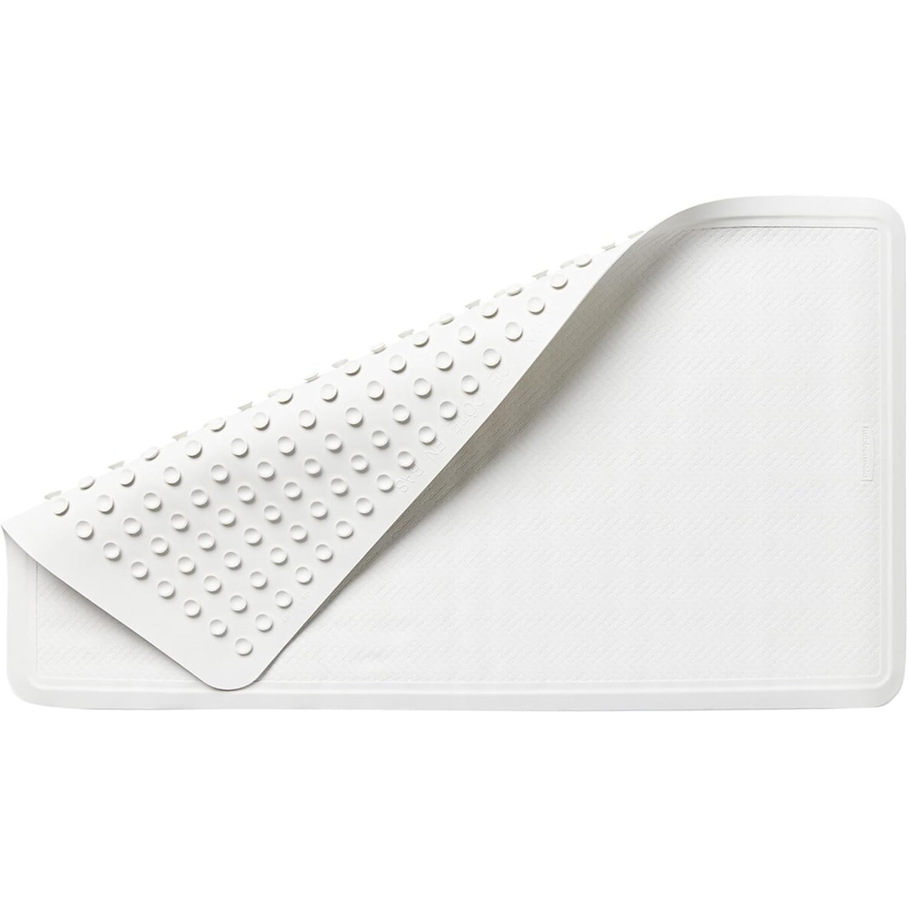 image:imageRubbermaid Commercial Products SaftiGrip Bath Mat Medium White SuctionBacked NonSlip for CommercialResidential Use for Shower StallBathtubBathroomLarge