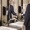 Rubbermaid Commercial Products AutoFoam LumeCel Hand Soap & Sanitizer Dispenser, Black/Chrome, Battery Free, Powered by Indoor Light, Touchless, Wall Mount, for Restrooms in Offices/Hotels(White/Gray Pearl)