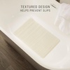 Rubbermaid Commercial Products Safti-Grip Bath Mat, Medium, White, Suction-Backed, Non-Slip for Commercial/Residential Use for Shower Stall/Bathtub/Bathroom(Medium)