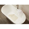 Rubbermaid Commercial Products Safti-Grip Bath Mat, Medium, White, Suction-Backed, Non-Slip for Commercial/Residential Use for Shower Stall/Bathtub/Bathroom(Medium)